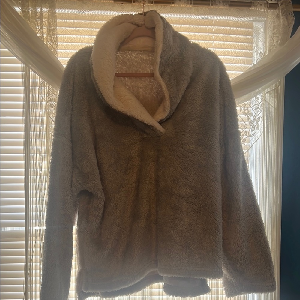 Cozy Gray Fleece Pajama set